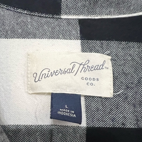 Merry Little Christmas Graphic Upcycled Flannel - Picture 9 of 10